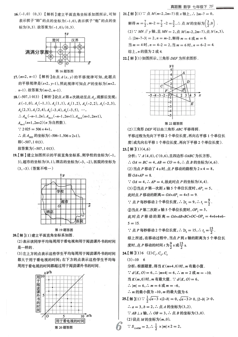 《天津真题圈七下数学答案(1)_初中全科目同步习题+精品试卷（7-9年级）_25秋初中数学《同步习题+精品试卷》_初中数学人教版试卷_初中数学人教版7-9年级下册_《真题圈》25春》第7页预览