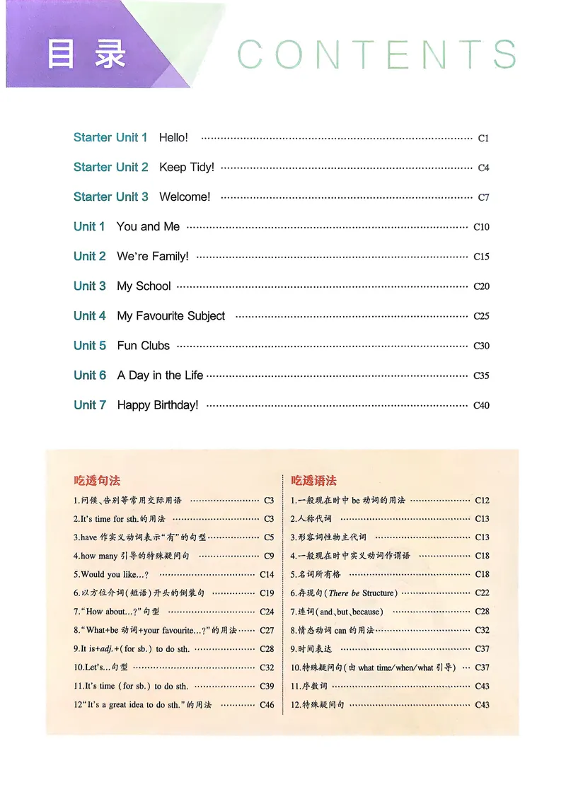 《英语7年级上册吃透重难点_25秋《53同步》初中系列_26版《53同步》七上各科_2026五三同步七上英语》第2页预览