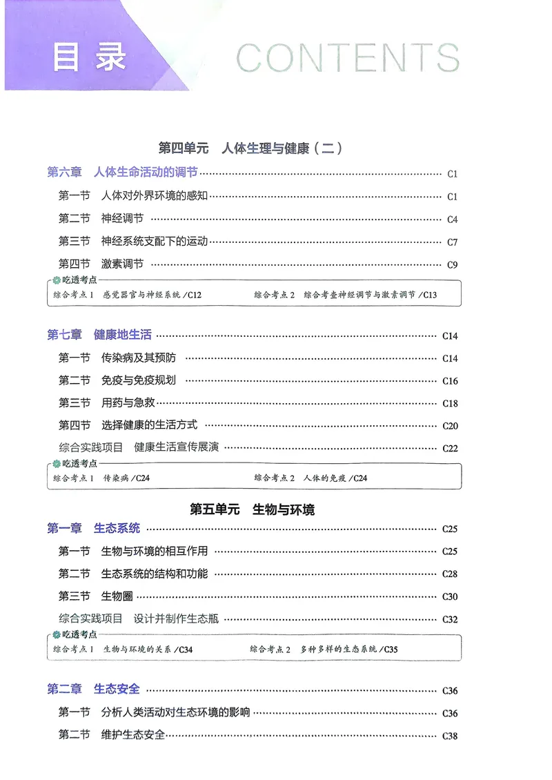 《生物8年级上册吃透重难点_25秋《53同步》初中系列_26版《53同步》八上全科_2026五三同步八上生物》第2页预览
