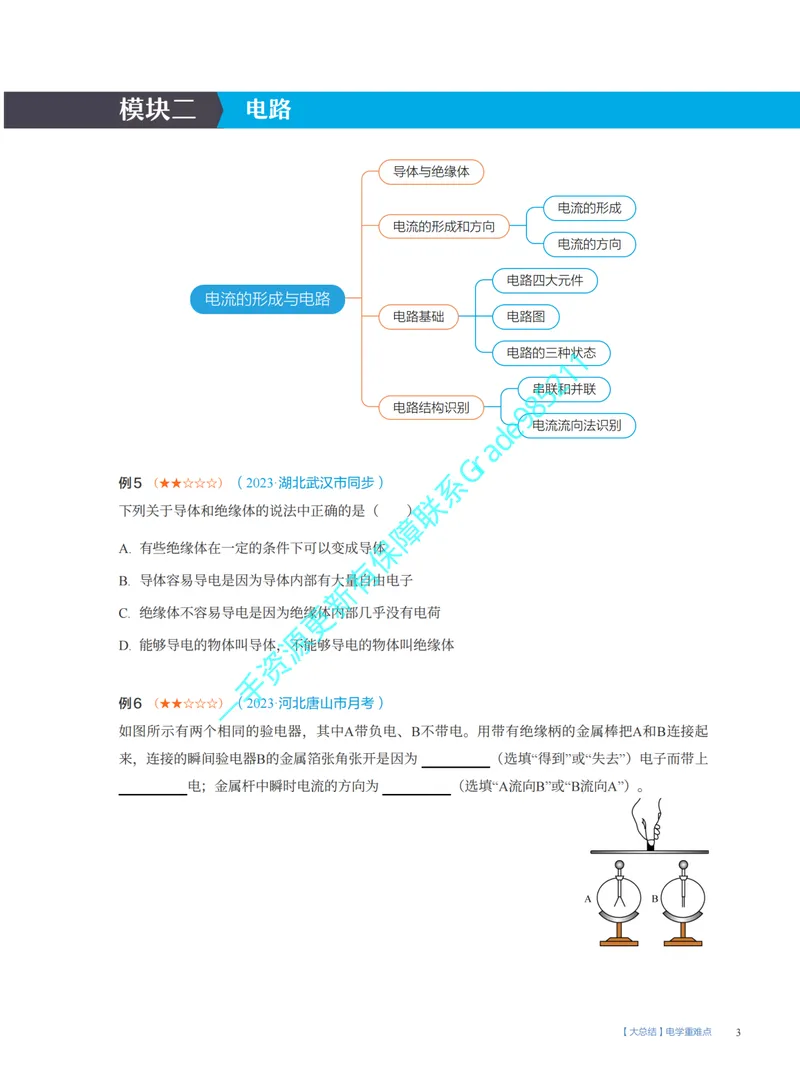 《06-02.大总结电学重难点_26初三网课_2026初三物理谭清军_2025初三秋上自然科学自主学习·TY·A+（2期）-谭清军_课程资料_第15节大总结跃动的电光-A+班TY》第3页预览