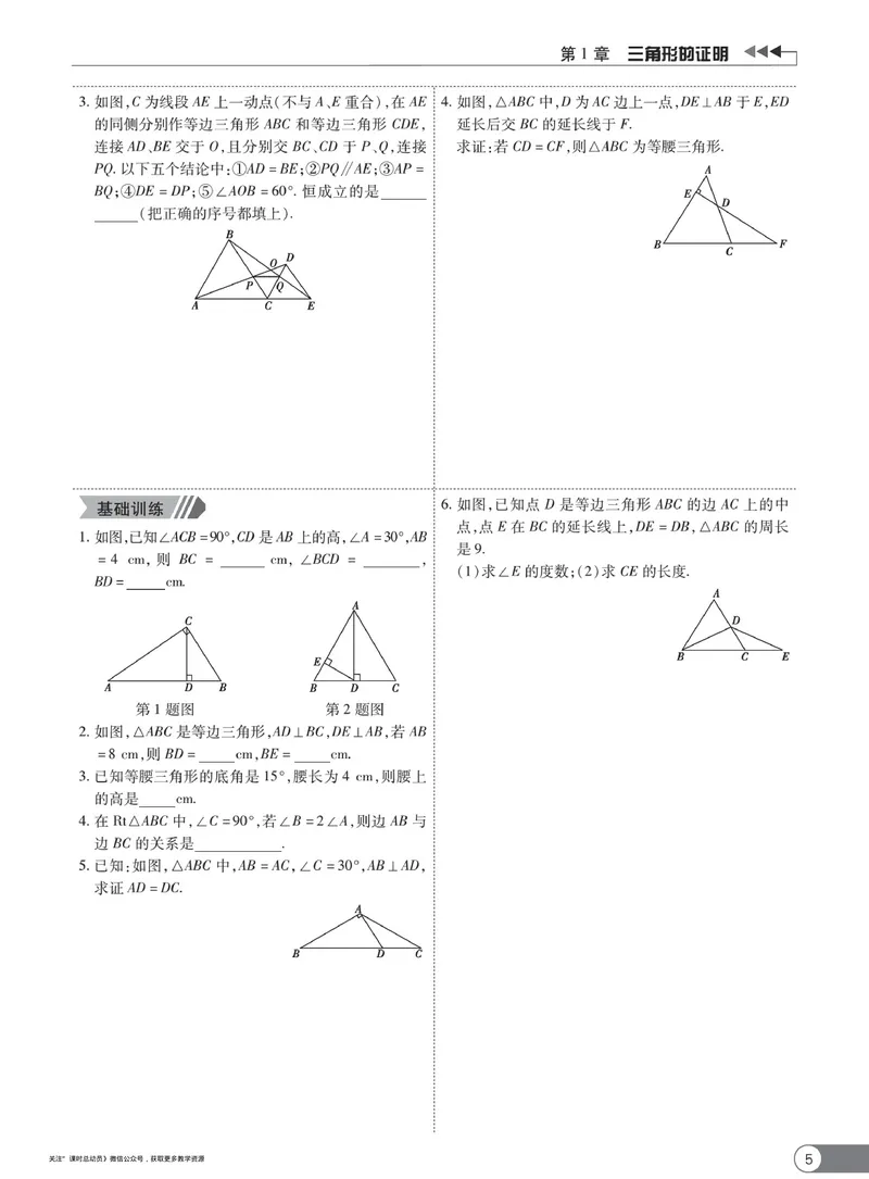 《同步精练八年级下册数学北师大版_初中全科目同步习题+精品试卷（7-9年级）_25秋初中数学《同步习题+精品试卷》_初中数学北师大试卷_下册_同步精练》第10页预览