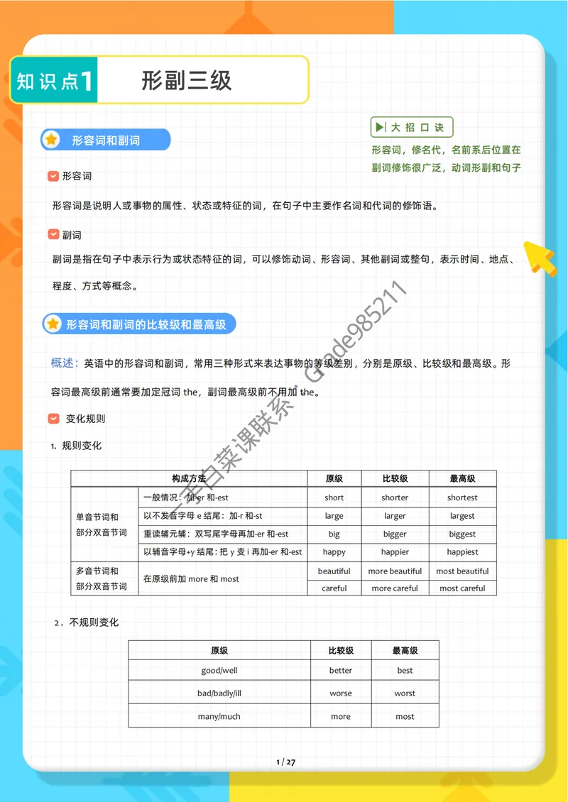 《2025春期末复习宝典-初二_26初三网课_2026初三英语万雨露_2025初三秋上双语素养自主学习·TY·A+-万雨露_英语专属资料_期末复习急救包》第3页预览