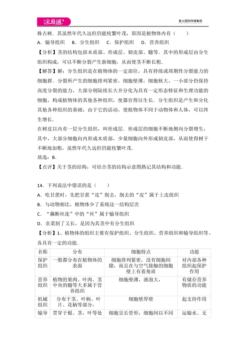 《初中生物七年级上人教版2.2章末1卷_初中全科目同步习题+精品试卷（7-9年级）_25秋初中生物《同步习题+精品试卷》_初中生物试卷（人教版）_《同步试题》_同步试题资源包（7A）》第8页预览