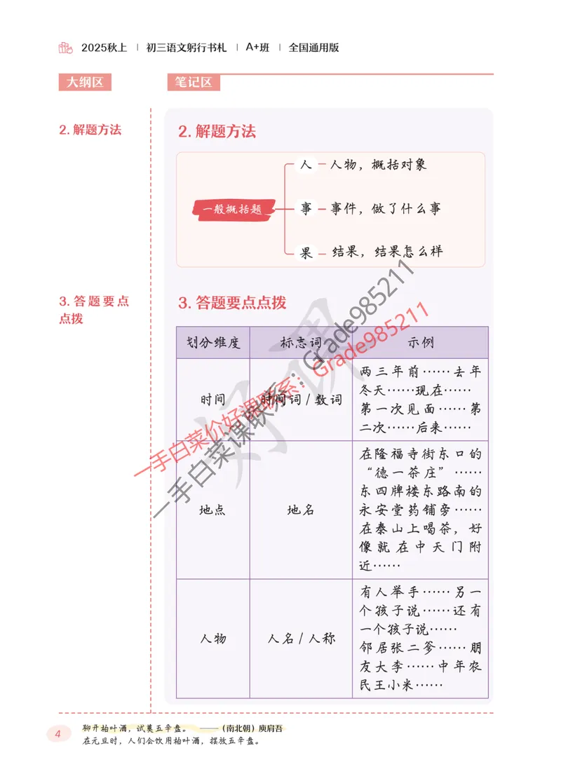 《2025秋上初三语文躬行书札_A+班_全国通用版_26初三网课_2026初三语文-张笑-_2025初三秋上人文创作自主学习TY·A+-张笑》第8页预览