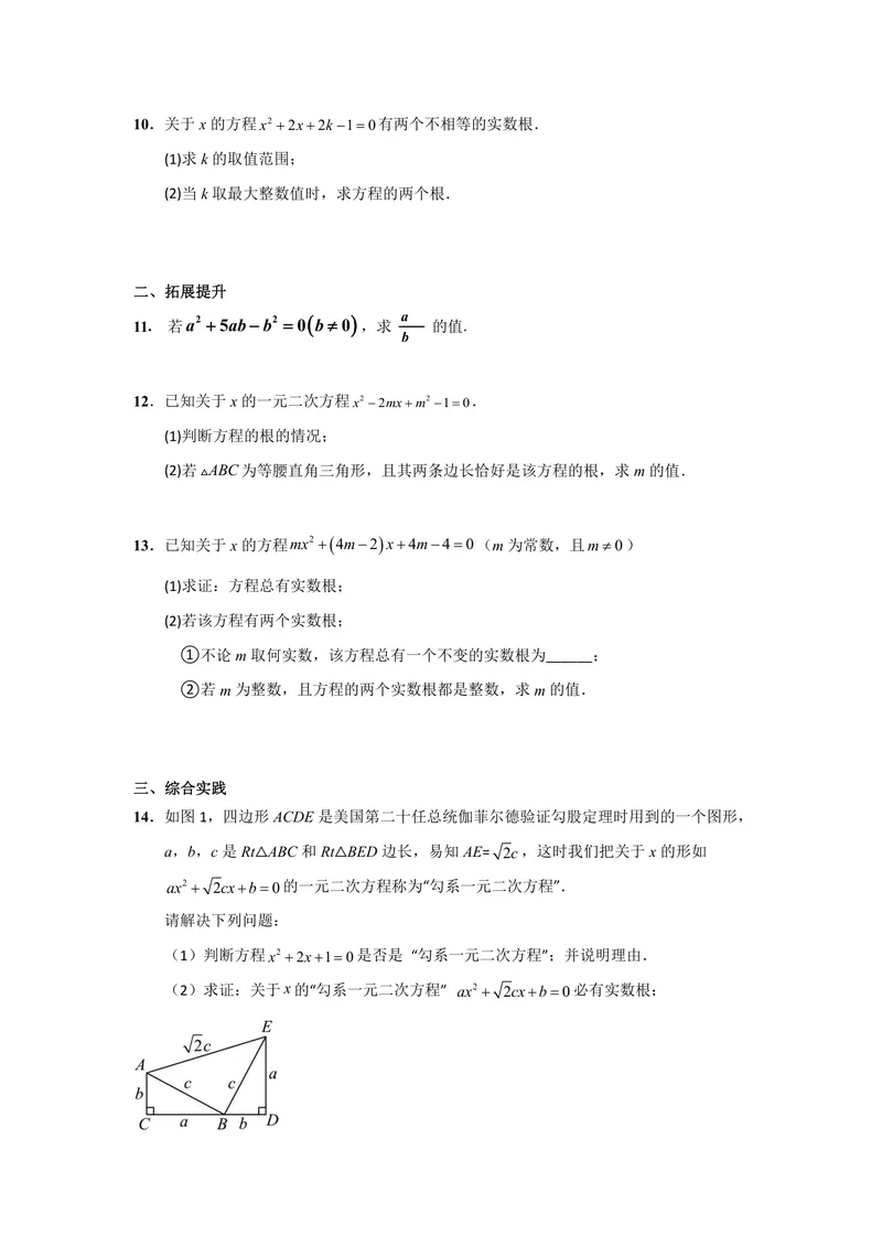 《初中数学九年级上册第21单元一元二次方程单元作业_0作业_初中全科目同步习题+精品试卷（7-9年级）_25秋初中数学《同步习题+精品试卷》_初中数学苏科版试卷_《优秀作业单》_九年级》第8页预览