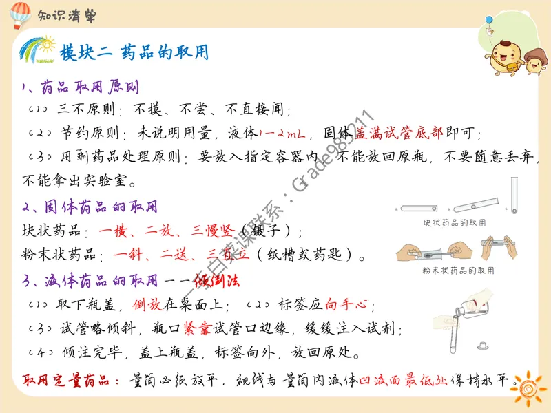 《教材同步知识清单（通用版）pdf_26初三网课_2026初三化学杨雯智_2025初三秋上实验科学自主学习·TY·S-杨雯智_福利资料》第4页预览