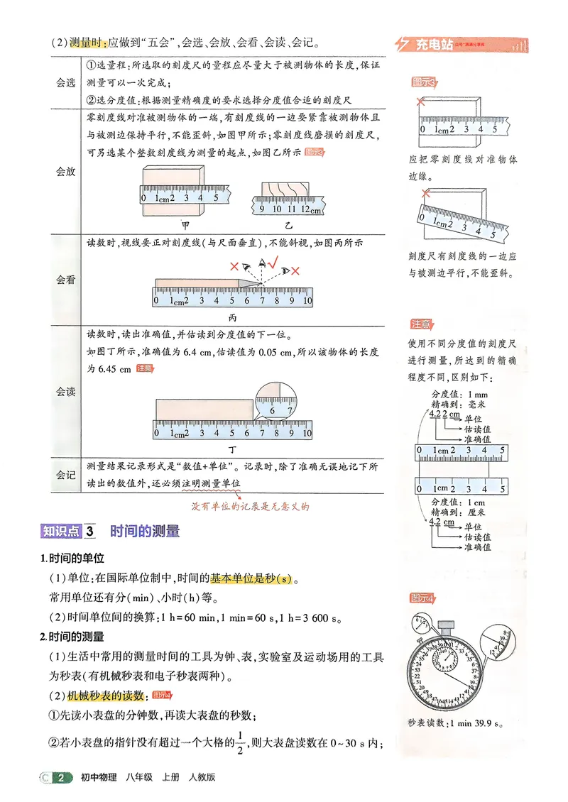 《物理8年级上册吃透重难点_25秋《53同步》初中系列_26版《53同步》八上全科_2026五三同步八上物理》第4页预览