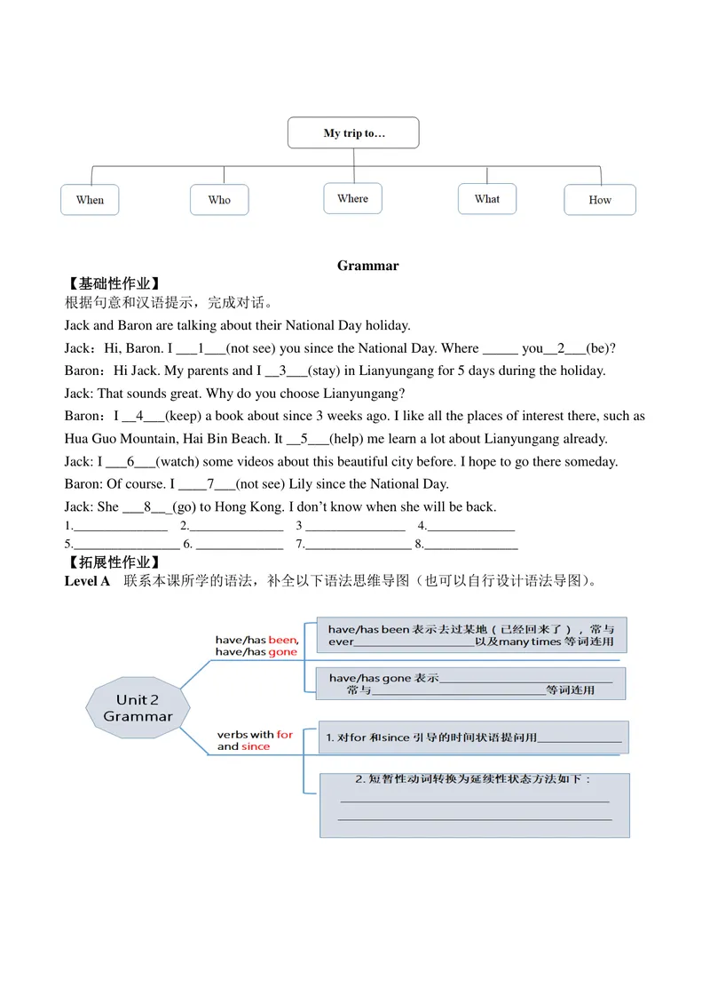 《初中英语八年级下册第二单元Travelling作业_0作业_初中全科目同步习题+精品试卷（7-9年级）_25秋初中英语《同步习题+精品试卷》_初中英语（译林版）试卷_《优秀作业单》_八年级》第7页预览