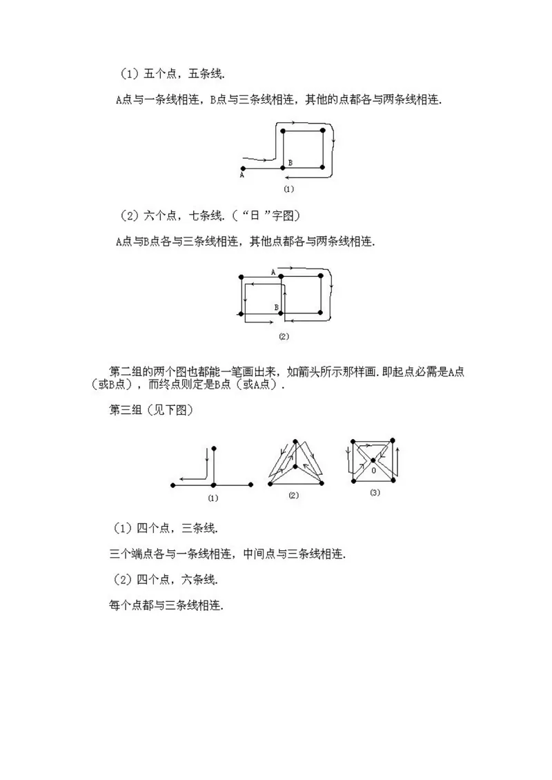 《小学二年级下册数学奥数知识点讲解第5课《一笔画问题》试题附答案_小学1-6年级全科全套_2024更新专题_小学奥数专题资料_2、小学奥数二年级》第3页预览