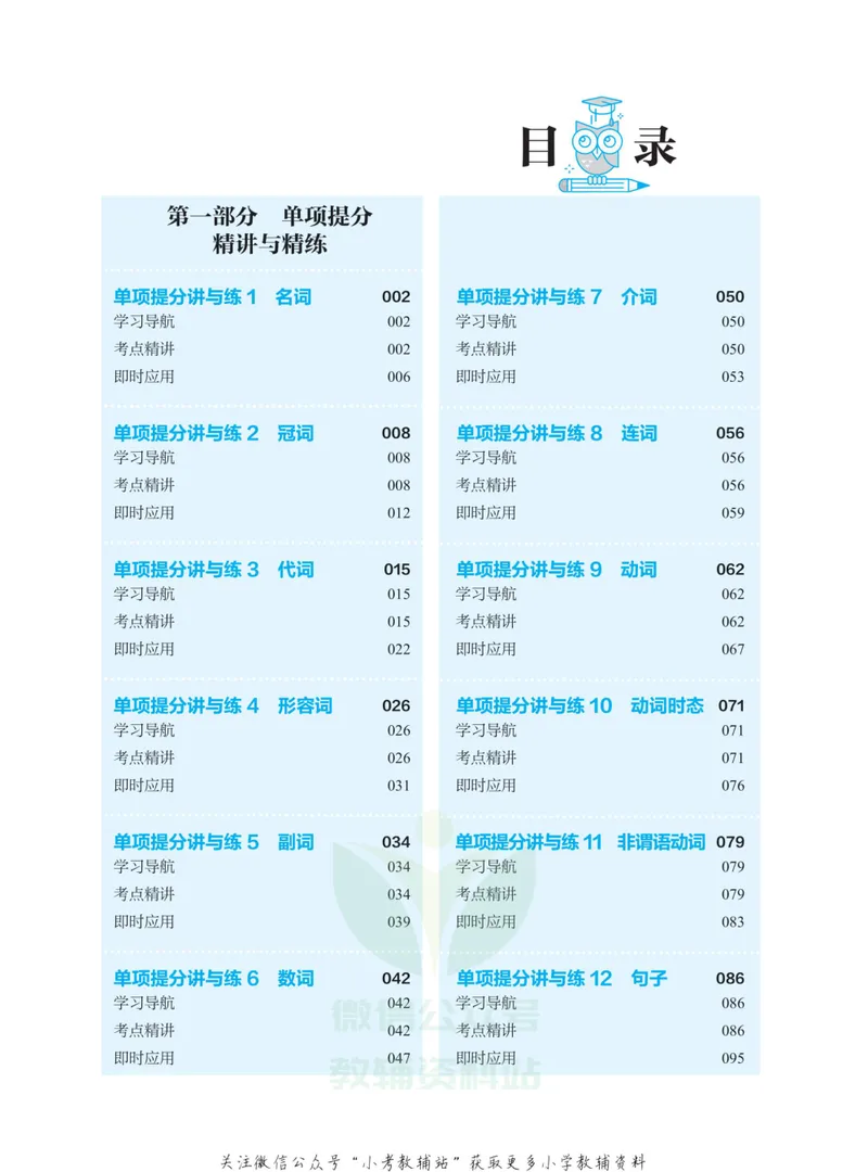 《小学英语语法与词汇满分讲练_小学1-6年级全科全套_2024更新专题_小学英语专题资料》第5页预览