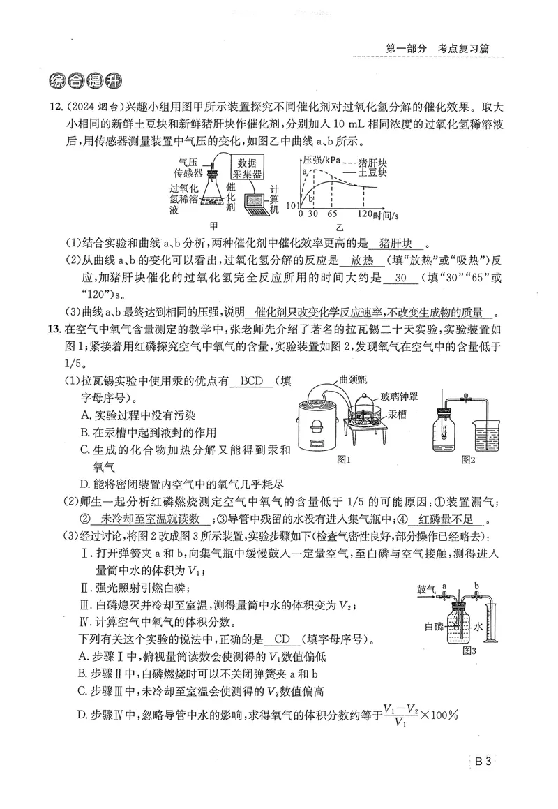 《新动力-一品中考螺旋复习法-化学-B精练本教师用书_初中全科目同步习题+精品试卷（7-9年级）_25秋初中化学《同步习题+精品试卷》_初中化学（人教版）试卷_《一品中考螺旋复习法》25春》第5页预览