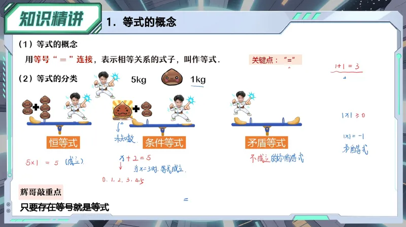 《13-01.课堂笔记主讲课中笔记_26初一网课_2026初一数学张永辉_2025初一秋上数理思维自主学习·RJ·A+（1期）-张永辉_课程资料_第13节等式之旅的初探》第8页预览