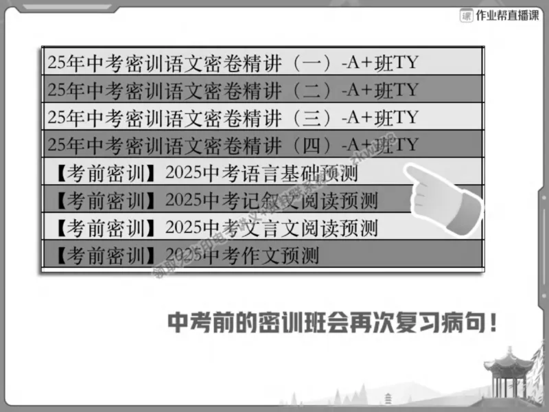 《13.课堂笔记主讲课中笔记_2025初三网课_25初三语文_1.2.2024秋上.A+班初三语文培训班（刘璐）_春季上-寒假班A+_课堂笔记》第8页预览