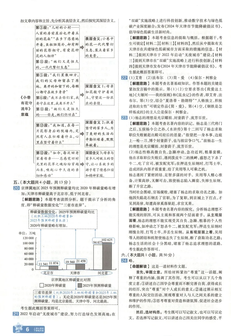 《2025《全国各省市45套•中考试卷汇编》语文答案_2025版金考卷《45套中考试卷汇编》初中7科全（全国、各地多版本）》第9页预览