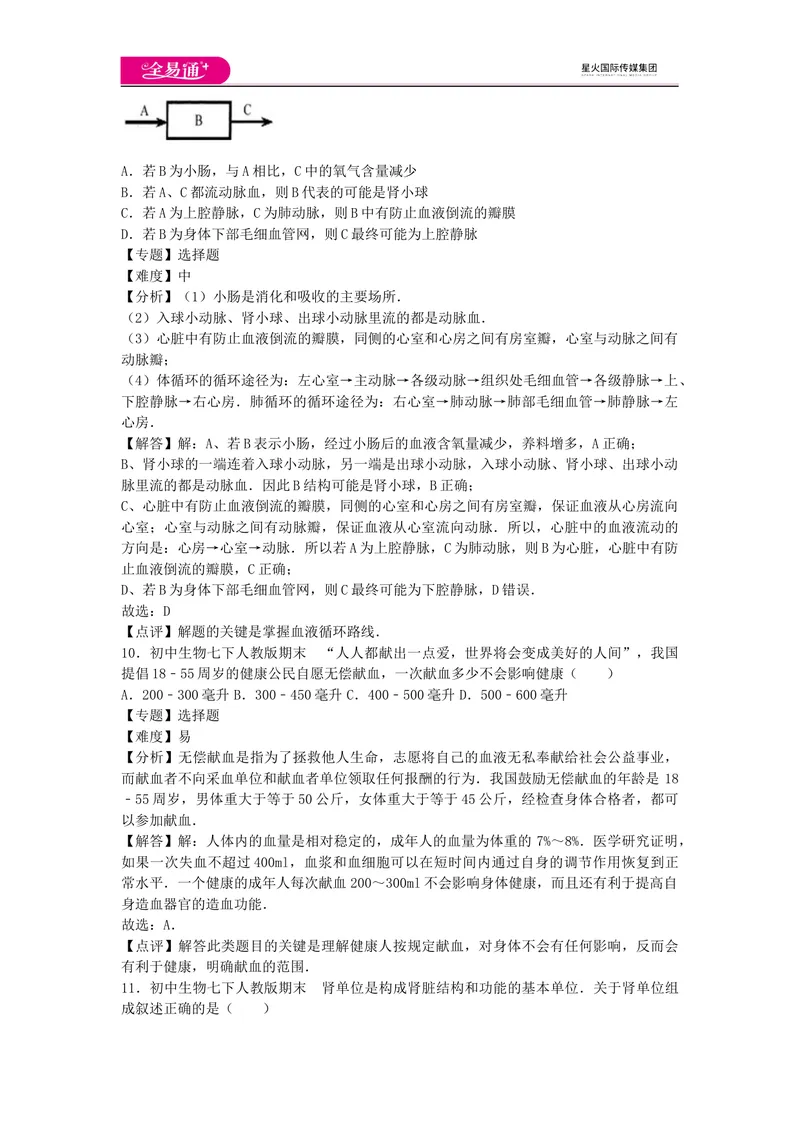 《期末1卷_初中全科目同步习题+精品试卷（7-9年级）_25秋初中生物《同步习题+精品试卷》_初中生物试卷（人教版）_《同步试题》_同步试题资源包（7B）_生物人教七下期中期末》第5页预览