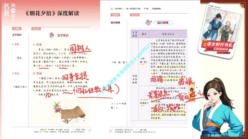《03.课堂笔记主讲课中笔记_26初一网课_2026初一语文-刘璐-_2025初一秋上人文创作自主学习TY·A+（1期）-刘璐（杏仁）_03_古文感知咏雪浸雅趣，期行阐诚信》第4页预览