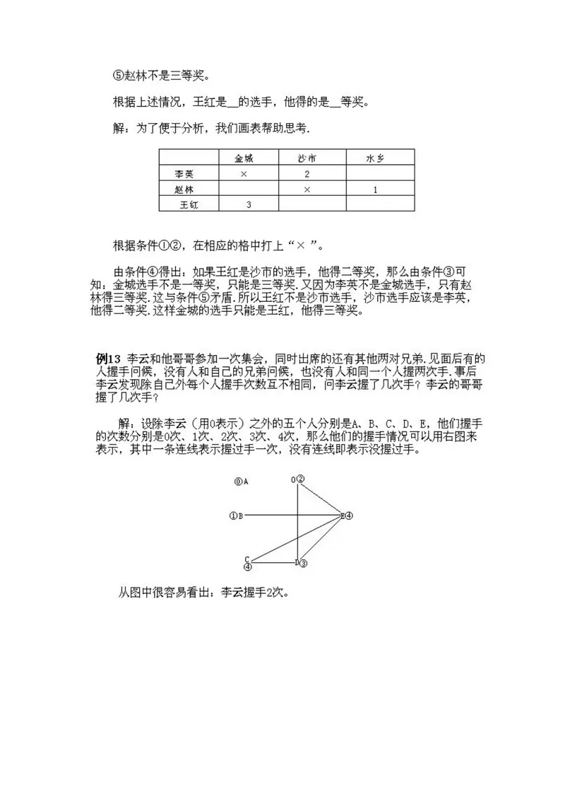 《小学五年级下册数学奥数知识点讲解第11课《逻辑推理2》试题附答案_小学1-6年级全科全套_2024更新专题_小学奥数专题资料_5、小学奥数五年级》第5页预览