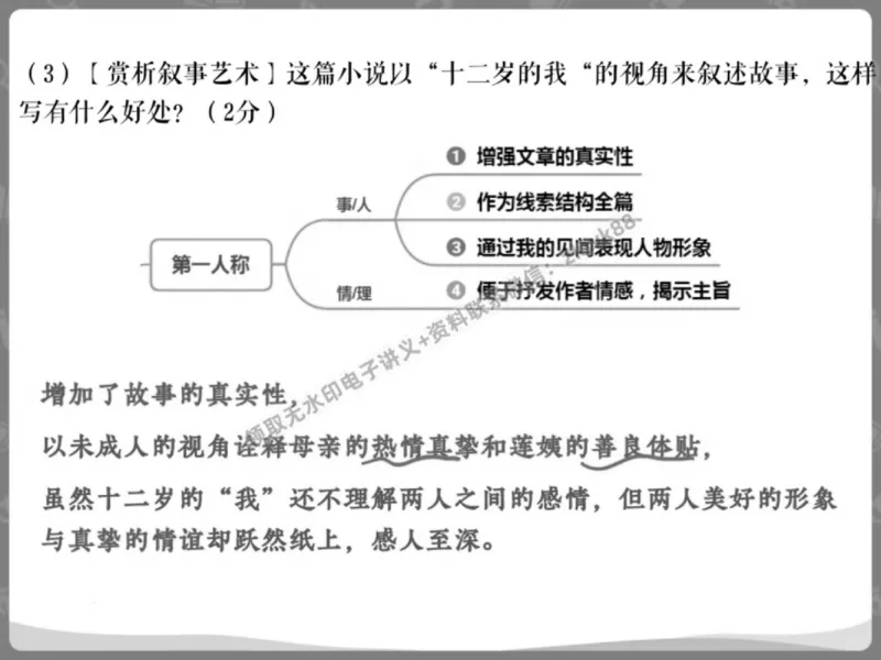 《03.课堂笔记主讲课中笔记_2025初三网课_25初三语文_1.2.2024秋上.A+班初三语文培训班（刘璐）_春季下-春季班A+_课堂笔记》第10页预览