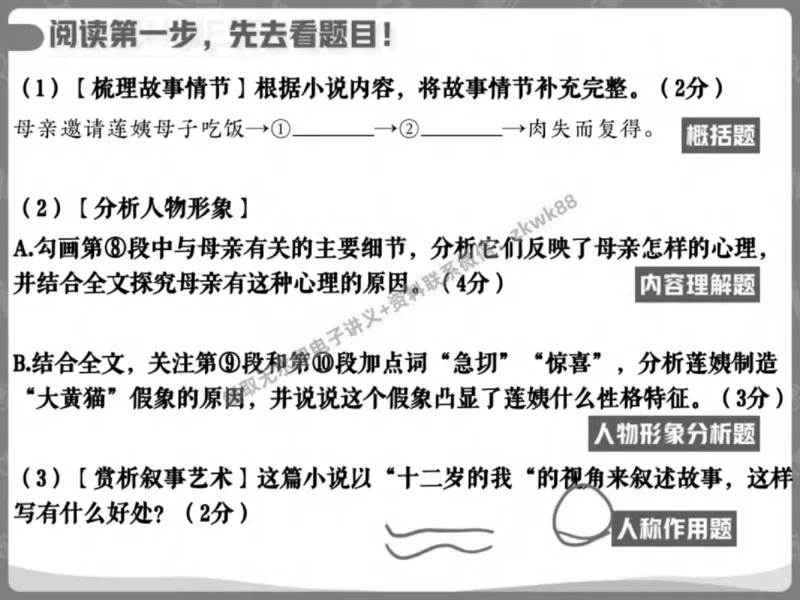 《03.课堂笔记主讲课中笔记_2025初三网课_25初三语文_1.2.2024秋上.A+班初三语文培训班（刘璐）_春季下-春季班A+_课堂笔记》第3页预览