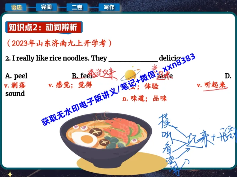 《15.课堂笔记主讲课中笔记_2025初三网课_25初三英语_2025初三英语陈浩S秋上_课堂笔记》第9页预览