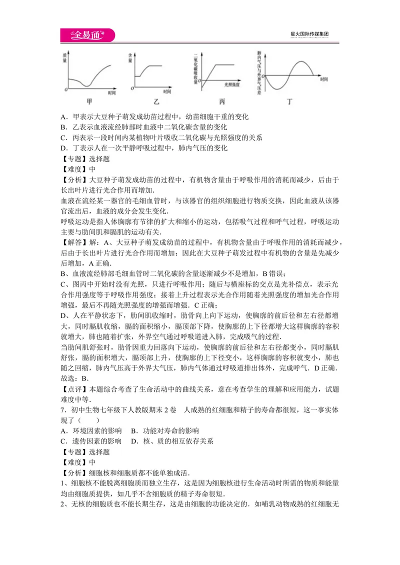 《期末3卷_初中全科目同步习题+精品试卷（7-9年级）_25秋初中生物《同步习题+精品试卷》_初中生物试卷（人教版）_《同步试题》_同步试题资源包（7B）_生物人教七下期中期末》第3页预览