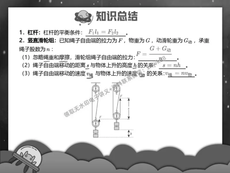 《12.课堂笔记主讲课中笔记_2025初三网课_25初三物理_4.2.2024秋上.A+班初三物理培训班（付雷）_春季上-寒假班A+_课堂笔记》第3页预览