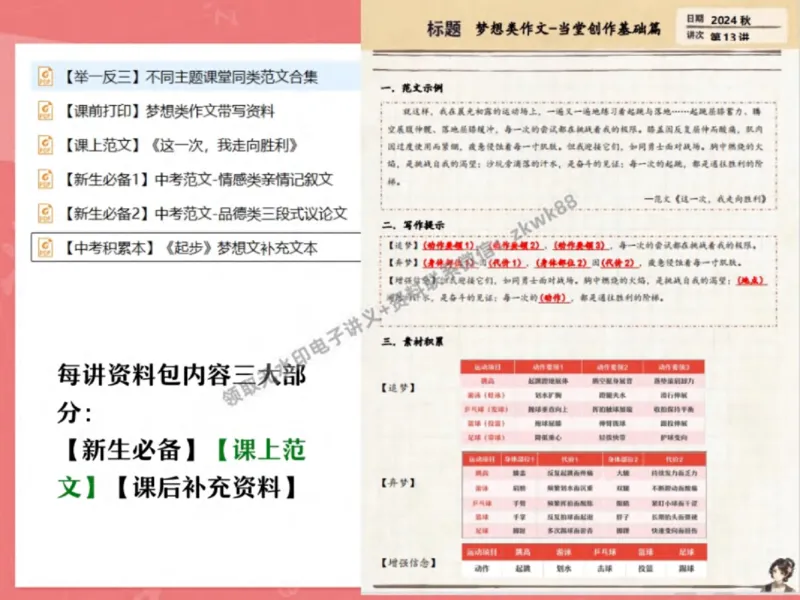 《01.课堂笔记主讲课中笔记_2025初三网课_25初三语文_1.2.2024秋上.A+班初三语文培训班（刘璐）_秋季下-秋季班A+_课堂笔记》第5页预览