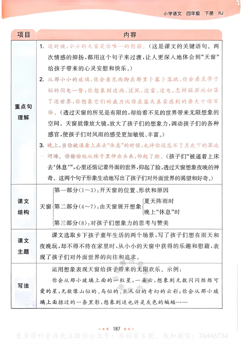 《059.24春语文53天天练四年级下册课堂笔记公众号：米妈家长圈_小学1-6年级全科全套_1-6年级全科下册_四年级_其他补充资料_语文资料》第8页预览
