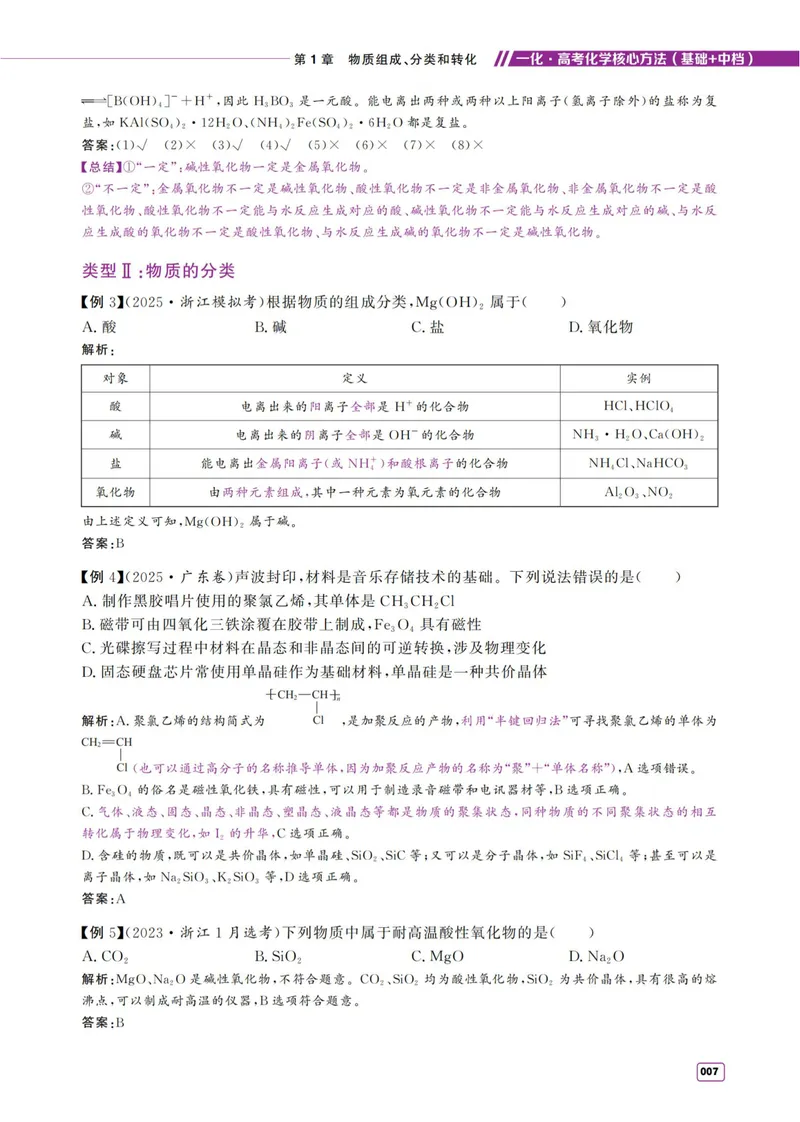 《2027《高考化学必刷100讲》基础+中档版-方法册_8.28_2027《一化•核心方法必刷100讲》（基础+中档）（高考）（化学）》第7页预览