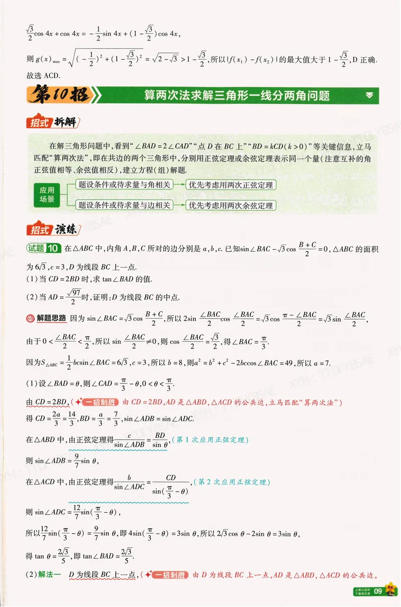 《45题45招A4_2027金考卷45套_2027版新高考数学II卷_45题45招》第10页预览