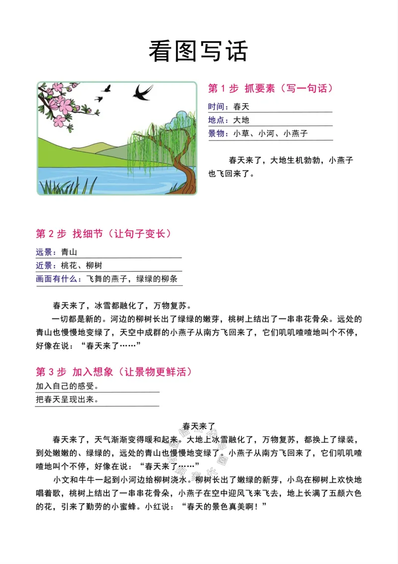 《058.一年级看图写话专项练习（有范文）_小学1-6年级全科全套_1-6年级全科下册_一年级_其他补充资料_语文资料》第4页预览