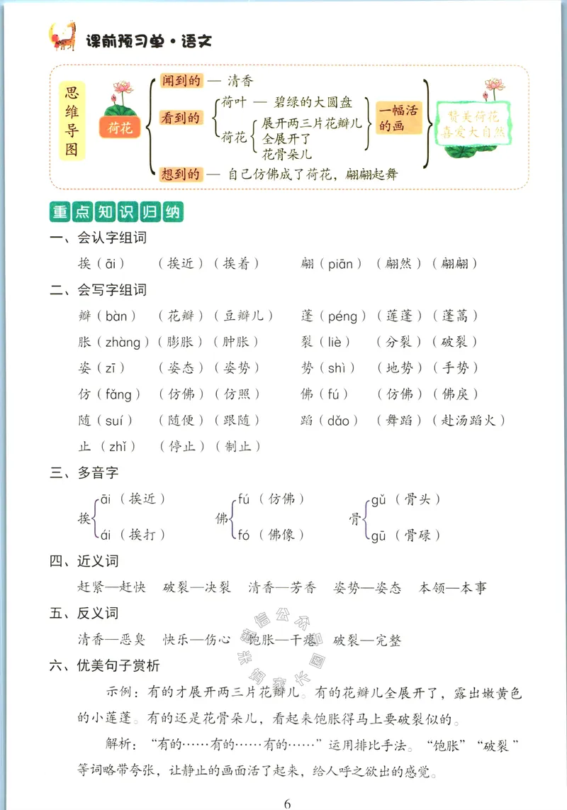 《061.语文红逗号课前预习单三年级下册公众号：米妈家长圈_小学1-6年级全科全套_1-6年级全科下册_三年级_其他补充资料_语文资料》第10页预览