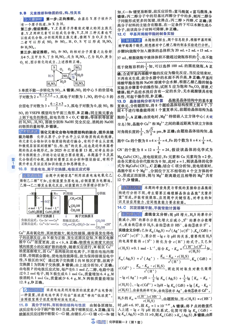 《6维解析册_2027金考卷45套_2027《天星教育•金考卷优秀模拟试卷汇编45套》(高考)(地区版)_2027《天星教育•金考卷优秀模拟试卷汇编45套》(高考)(物化生)(江西专用)》第8页预览