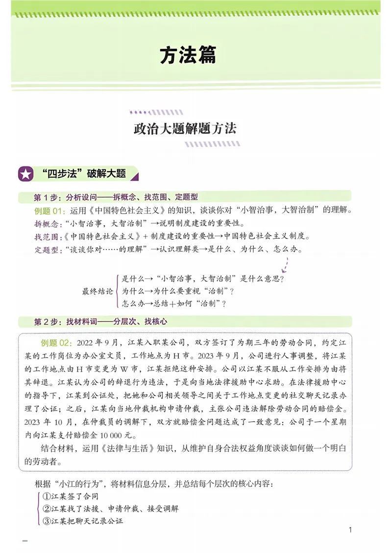 《一政高中政治大题必背_8.28_2027《一政•高中政治大题必背》（高考）（政治）》第6页预览