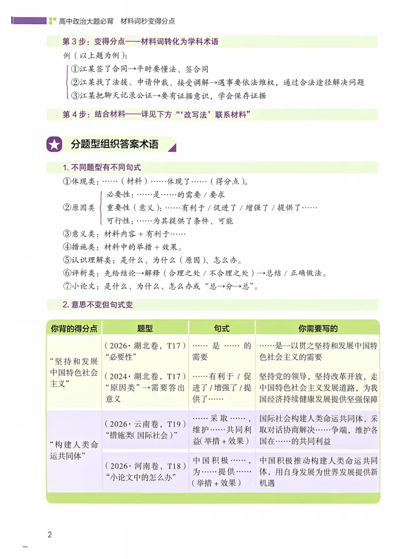 《一政高中政治大题必背_8.28_2027《一政•高中政治大题必背》（高考）（政治）》第7页预览