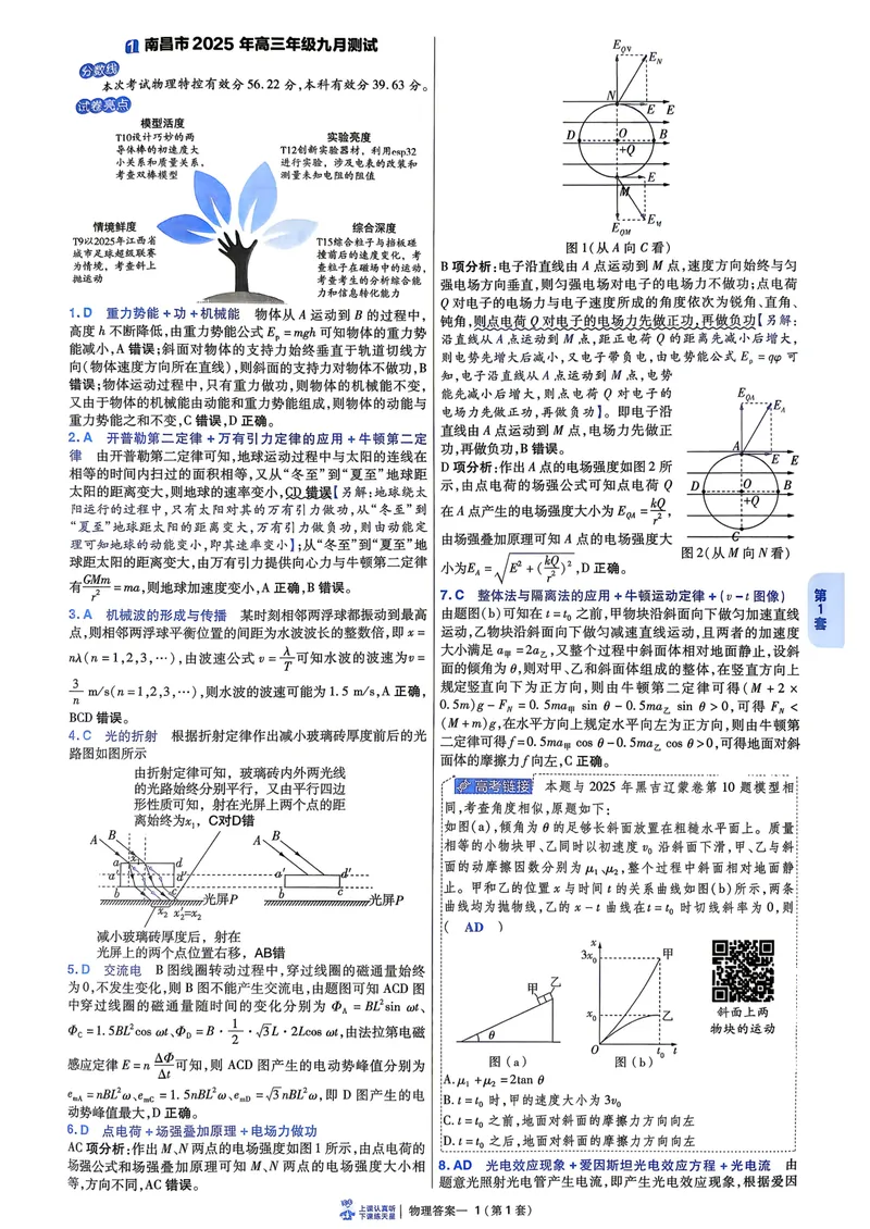 《6维解析册_2027金考卷45套_2027《天星教育•金考卷优秀模拟试卷汇编45套》(高考)(地区版)_2027《天星教育•金考卷优秀模拟试卷汇编45套》(高考)(物化生)(江西专用)_730》第5页预览
