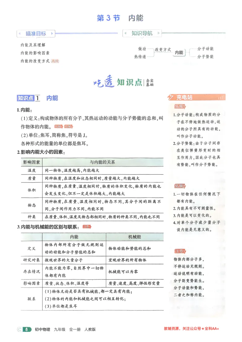 《2026《初中53同步》物理九全吃透重难点_2026版初中《5年中考3年模拟》7-9上册_2026版初中《5年中考3年模拟》9年级上册（语数外理化历道）(人教+北师)》第10页预览