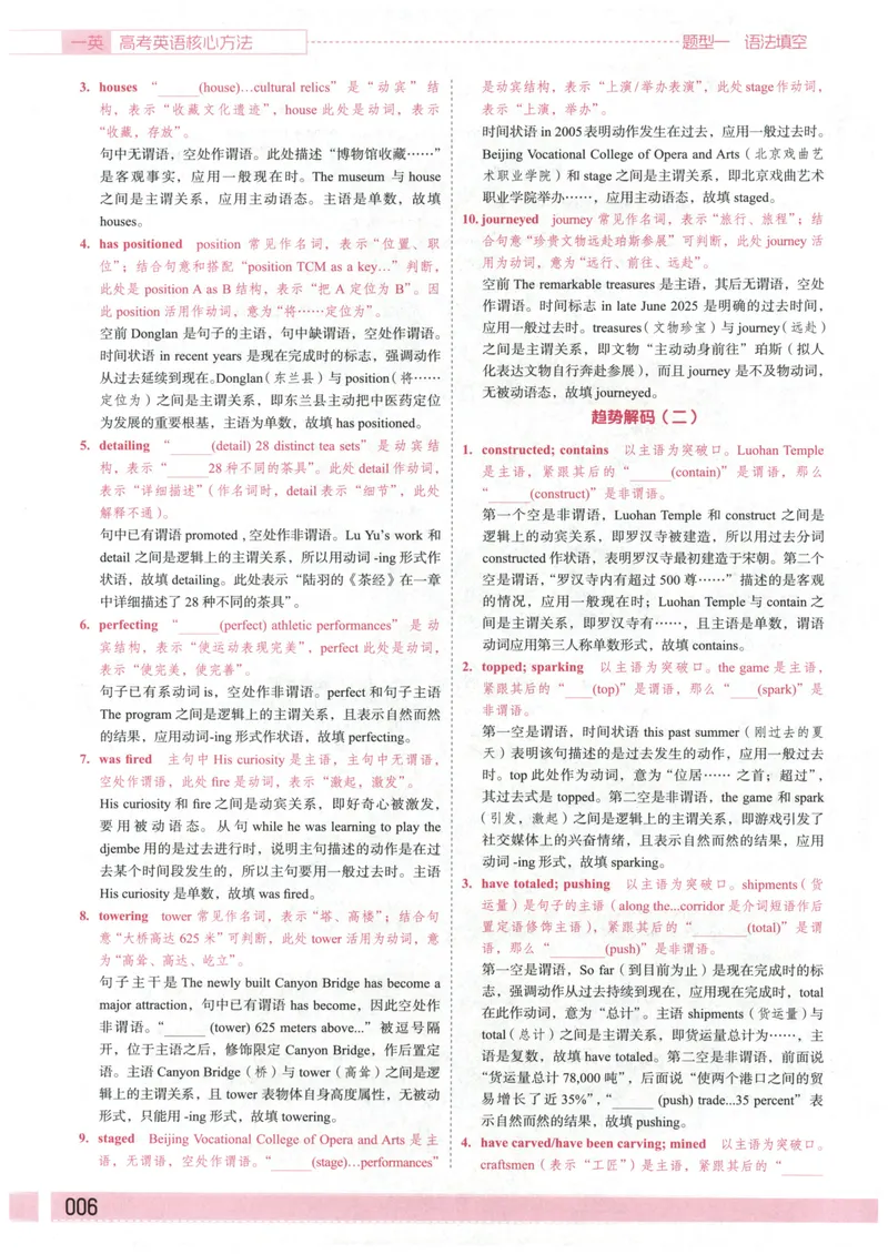 《答案册_8.28_2027《一英•核心方法必刷100讲》（高考）（英语）》第8页预览