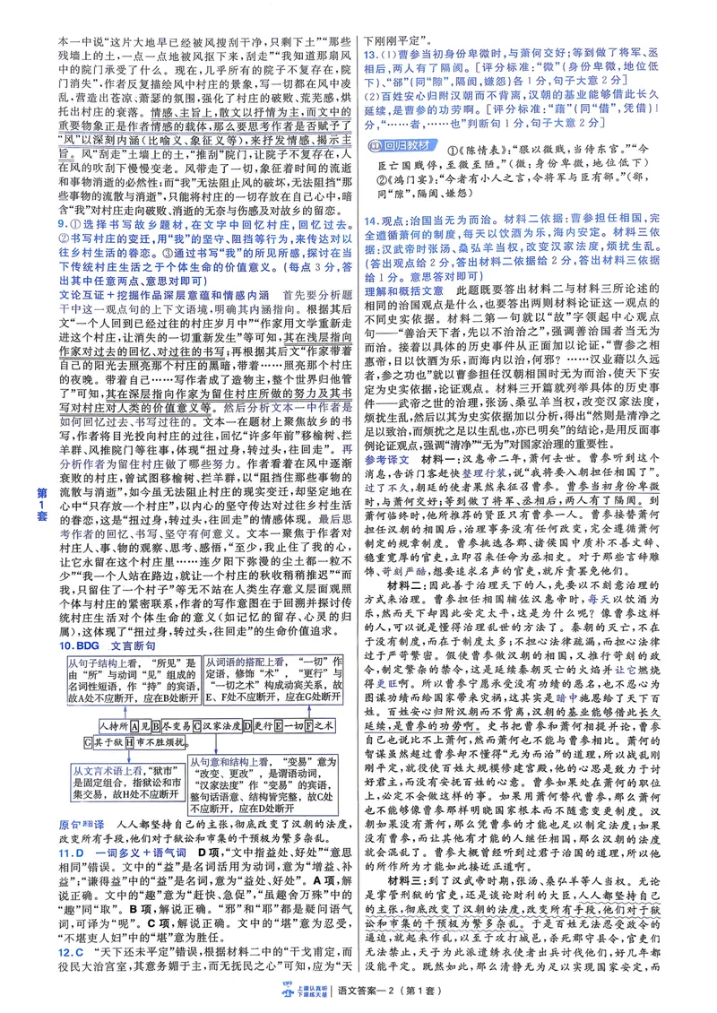 《语文6维解析册新高考1卷45套卷27版_2027金考卷45套_2027《天星教育•金考卷优秀模拟试卷汇编45套》（高考）（语数英）（新高考I卷版）_1、语文新考高1卷45套》第4页预览
