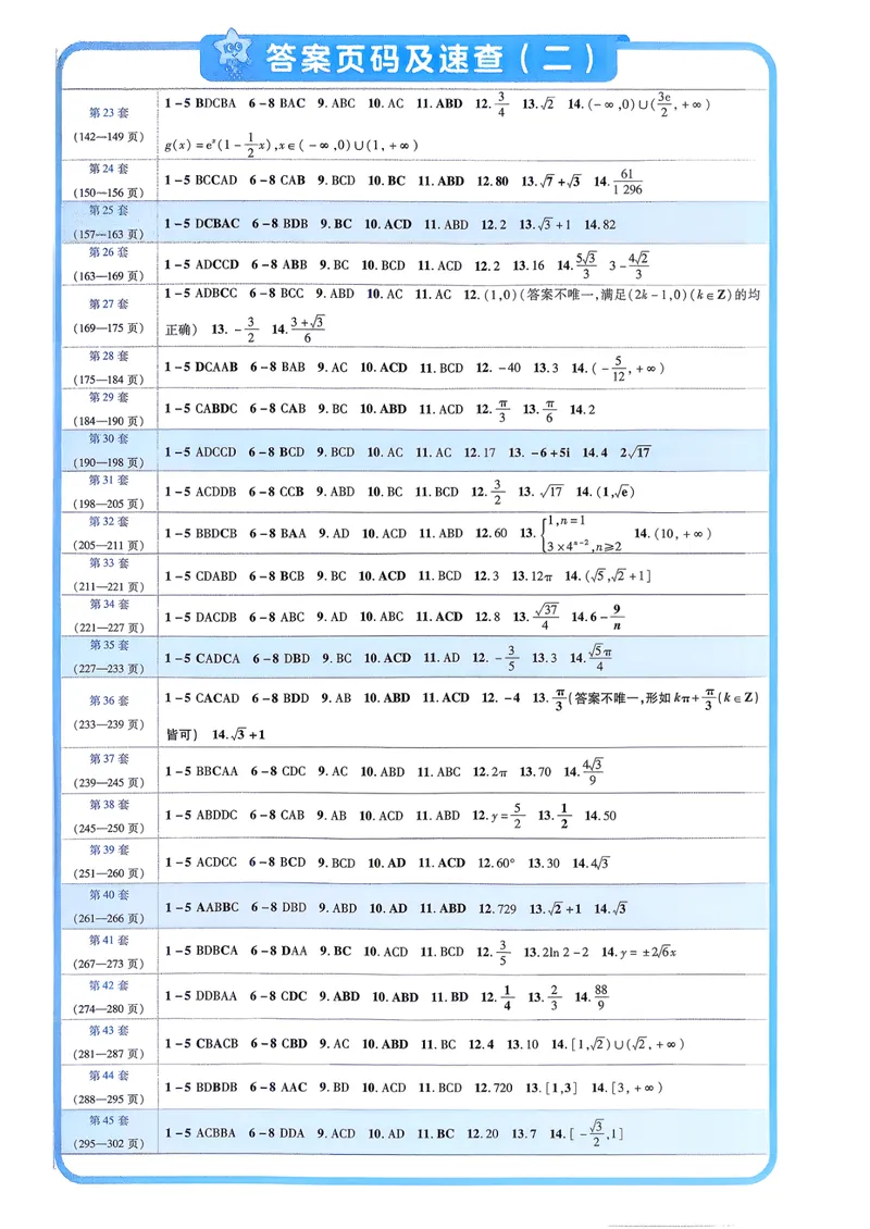 《数学6维解析册新高考1卷45套卷27版_2027金考卷45套_2027《天星教育•金考卷优秀模拟试卷汇编45套》（高考）（语数英）（新高考I卷版）_2、数学新考高1卷45套》第3页预览