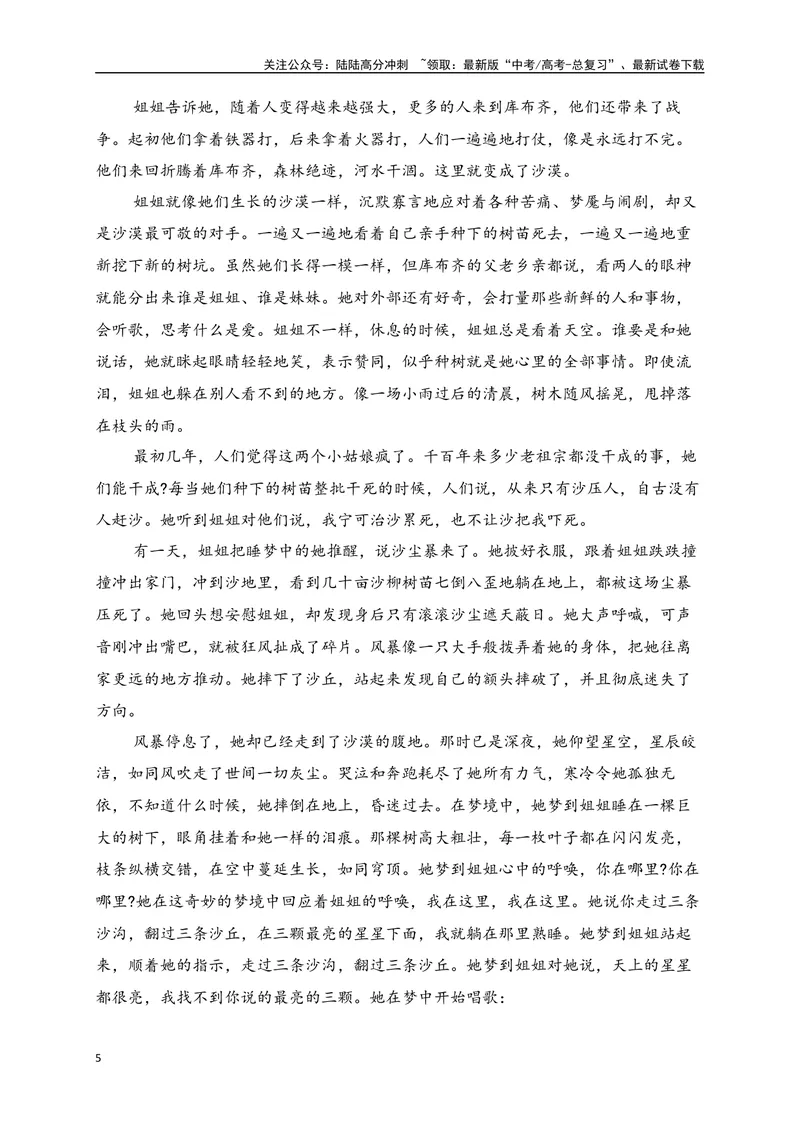 《07文学类文本阅读分析小说的叙事特征专项训练（新高考卷）（原卷版）_一轮复习_2025年_2025年高考语文一轮复习之文学类阅读（全国通用）_资料_1-资料》第5页预览