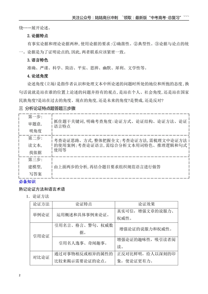 《07论述类文本论证特点、行文思路简答题攻略_专项复习_2026年-语文专项复习_2025年高考语文真题完全解读-G338》第2页预览