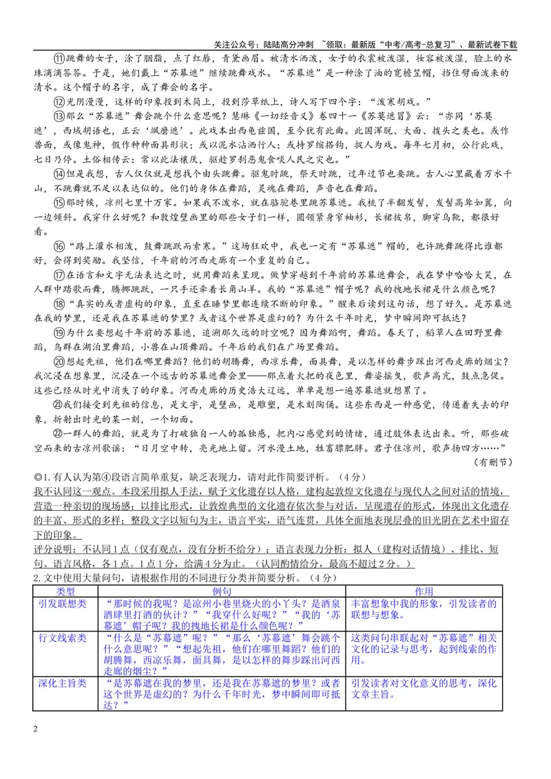 《14文学文本：语言表现力（解析版）_专项复习_2025年_2025年高考语文文学类文本阅读16练（上海专用）》第2页预览