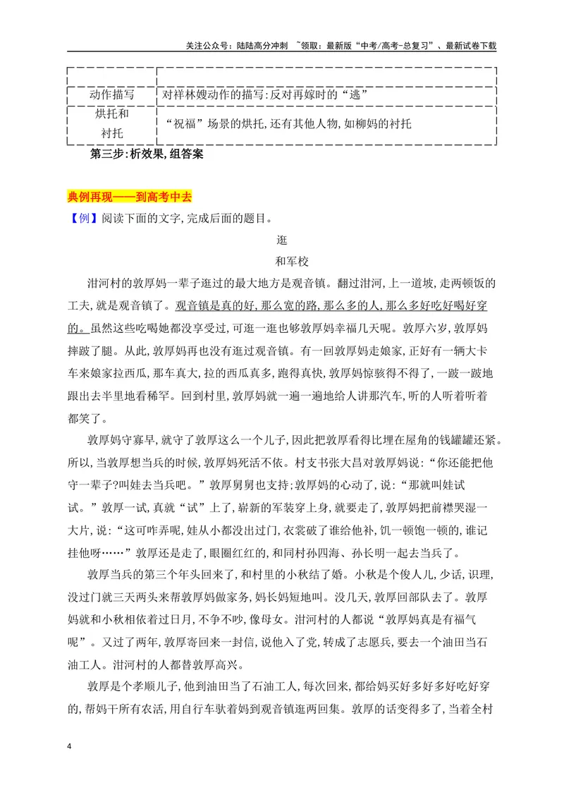《09分析小说形象的塑造手法（从教材中来，到高考中去）_一轮复习_2025年_2025年高考语文一轮复习之文学类阅读（全国通用）_资料_1-资料》第4页预览