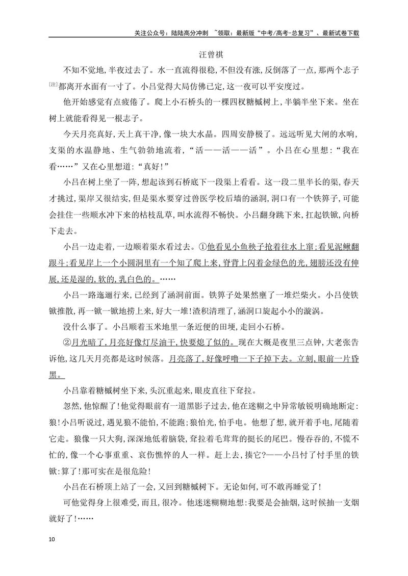 《02文学类文本阅读小说环境描写专项训练（新高考卷）（解析版）_一轮复习_2025年_2025年高考语文一轮复习之文学类阅读（全国通用）_资料_1-资料》第10页预览