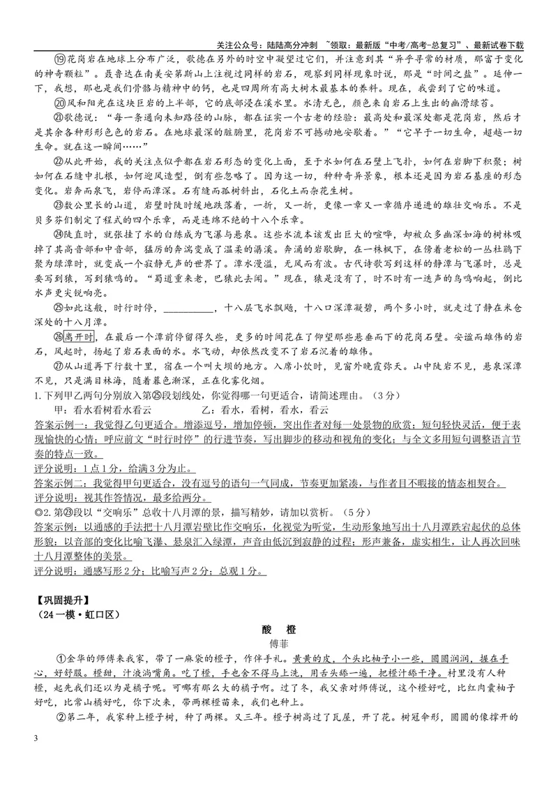《05文本文本：描写（解析版）_专项复习_2025年_2025年高考语文文学类文本阅读16练（上海专用）》第3页预览