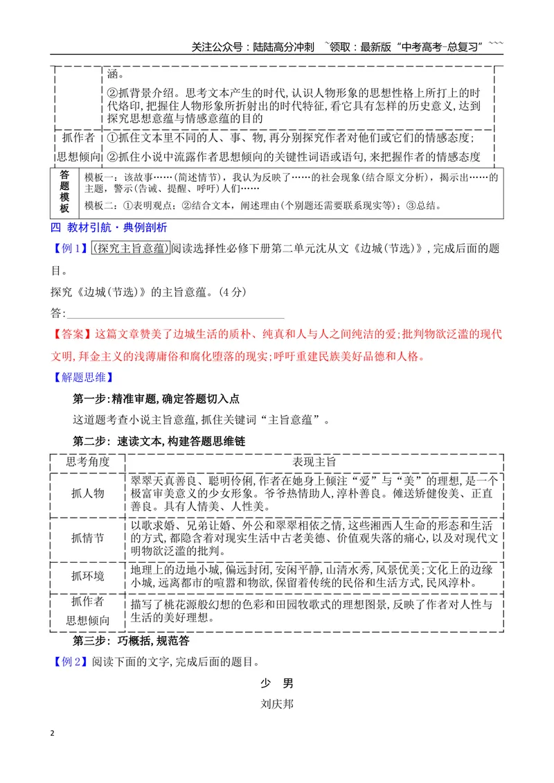 《16探究小说的主旨意蕴_一轮复习_2026年-语文一轮复习_2026年高考语文一轮复习之现代文专题（全国通用）-G388_资料》第2页预览