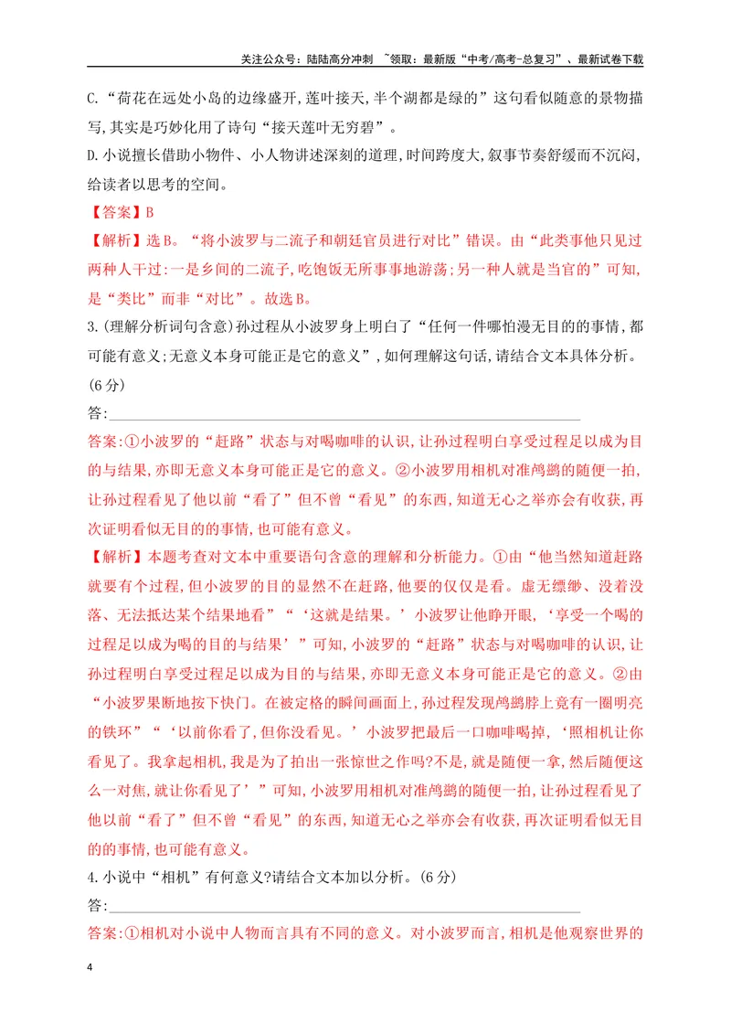 《10文学类文本阅读艺术技巧专项训练（新高考卷）（解析版）_一轮复习_2025年_2025年高考语文一轮复习之文学类阅读（全国通用）_资料_1-资料》第4页预览