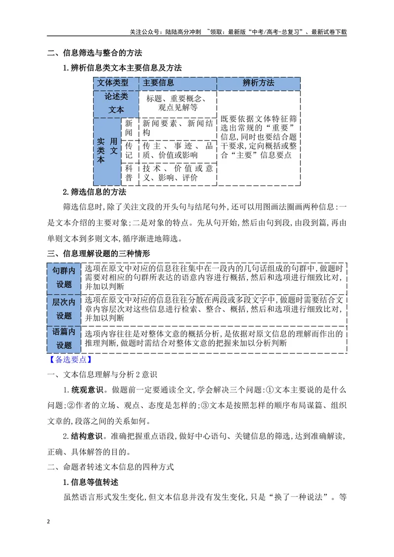《03文本信息的理解比对排查八大命题设误点_一轮复习_2025年_2025年高考语文一轮复习之信息类阅读（全国通用）_资料_1-资料》第2页预览