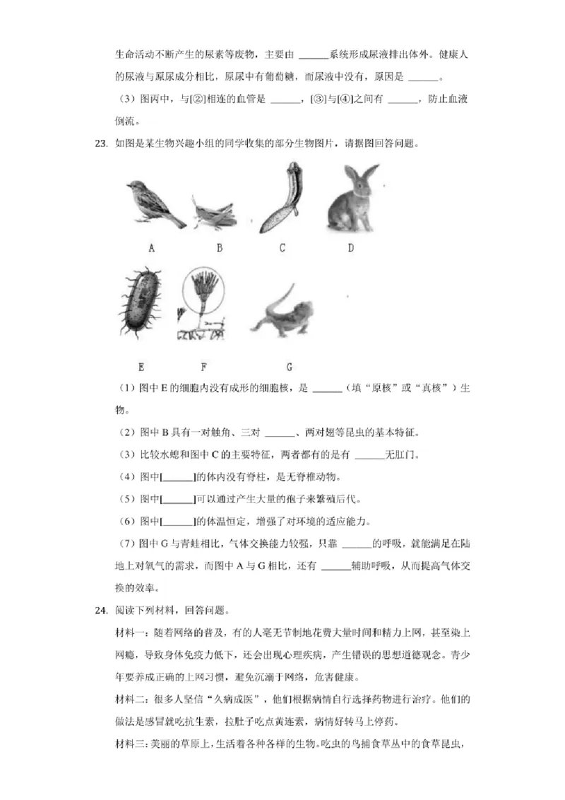 《2021年辽宁省丹东市中考生物试卷（附答案详解）_12.2026年4月全国各地高考模拟卷_2026版初中金考卷•45套中考试卷汇编系列合集_全国版中考真题(1)_辽宁各地中考_辽宁生物（24）》第5页预览
